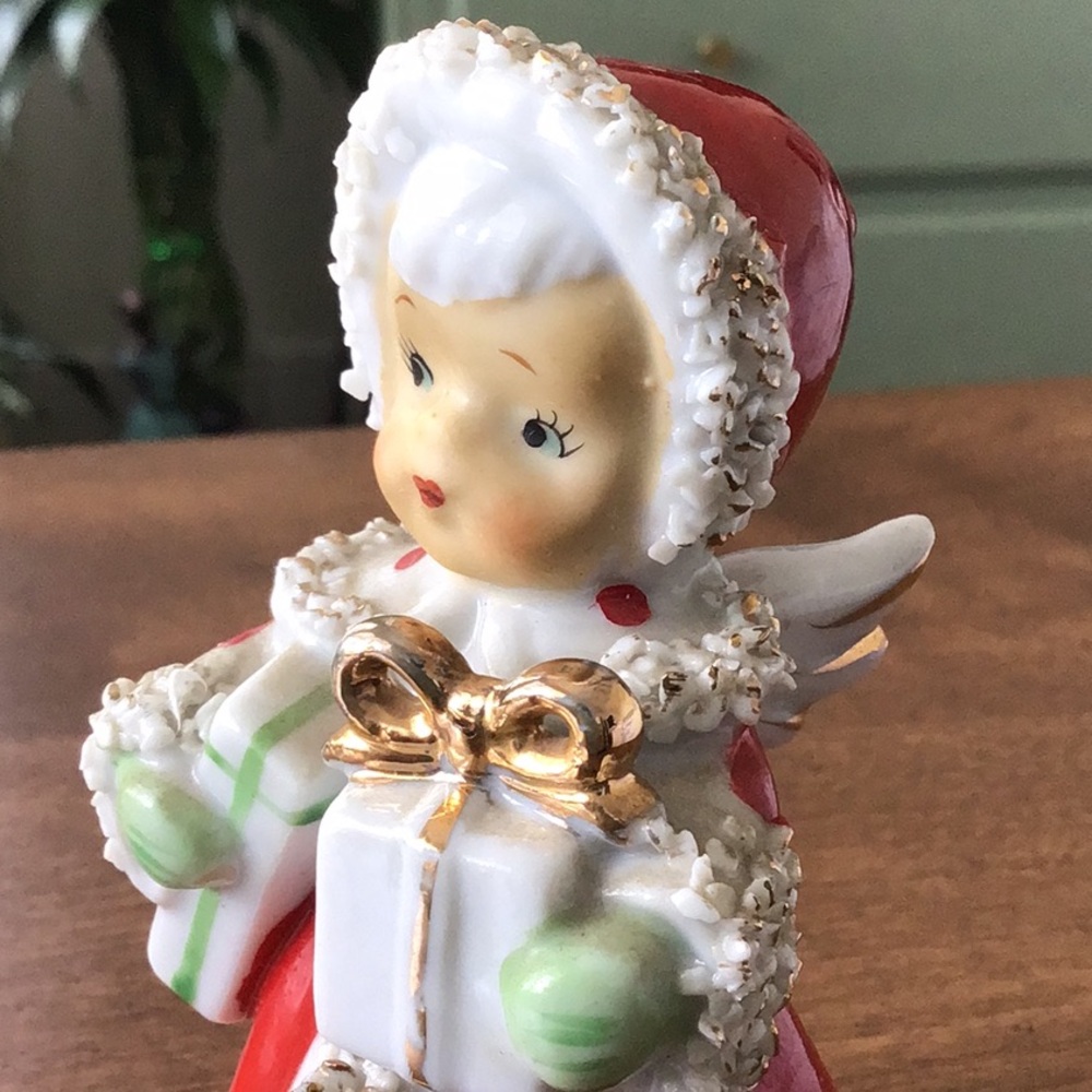 Vintage Lefton Christmas Angel Bell - Picture 5 of 16